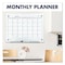 Quartet Magnetic Glass Calendar Board, 36"x24", Glass, 24", 36", White GC3624F - alternate 5